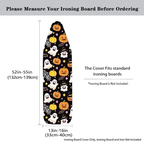 Flashideas Halloween Ghosts Ironing Board Standard Size Ironing Board Cover and - Image 5