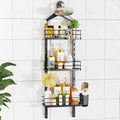 ODesign 3 Tier Adjustable Shower Caddy Hanging Over Head Anti-Swing Black by ODesign