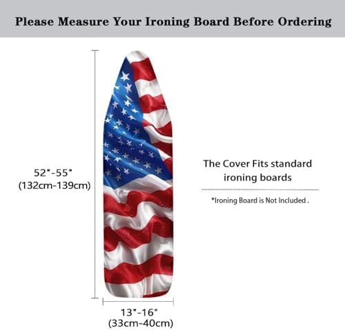GLENLCWE American Flag Print Ironing Board Cover, Patriotic Ironing Board Cover - Image 5