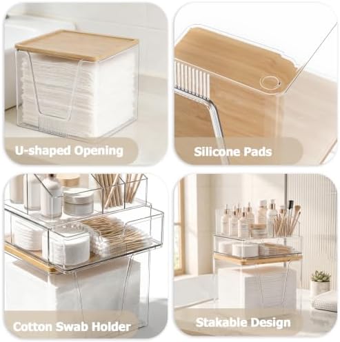 SPOSPO 3-in-1 Disposable Facial Towel Holder & Makeup Organizer - Image 4