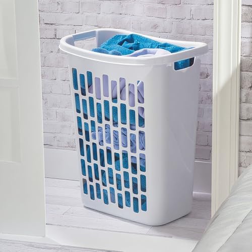 3-Pack Tall & Slim Open Rectangular Plastic Laundry Hamper - Image 3