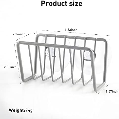 Sponge Holder for Kitchen Sink;Suction Cup Sponge Rack Kitchen Sink;Quick - Image 2