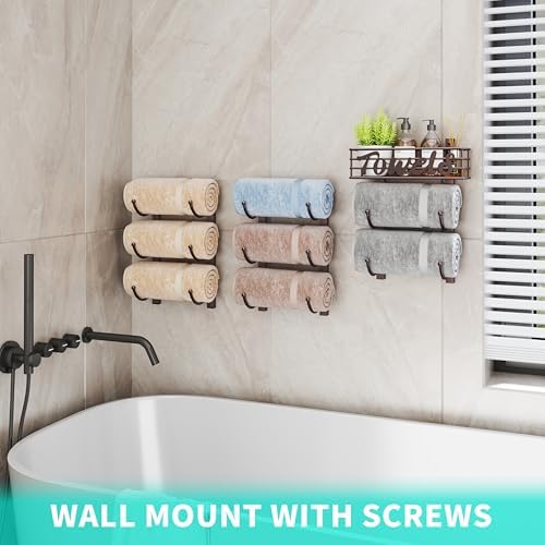 HapiRm Towel Racks for Bathroom Storage - Image 4