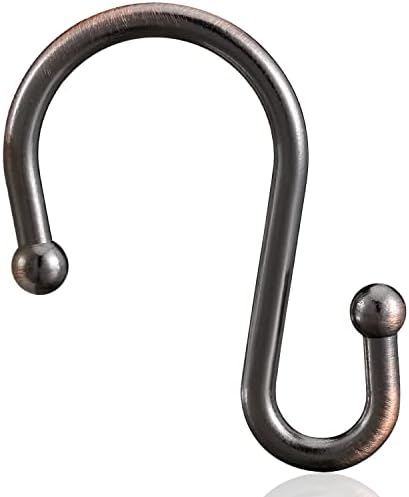 Bronze Shower Curtain Hooks, Rust Proof Shower Rings - Image 2