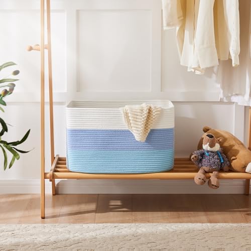 Artfeel Blanket Basket, Rectangle Woven Baskets - Image 4
