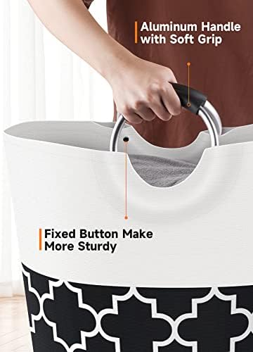 Fabspace Large Laundry Basket Laundry Hamper Bag Washing Bin Clothes Bag - Image 4