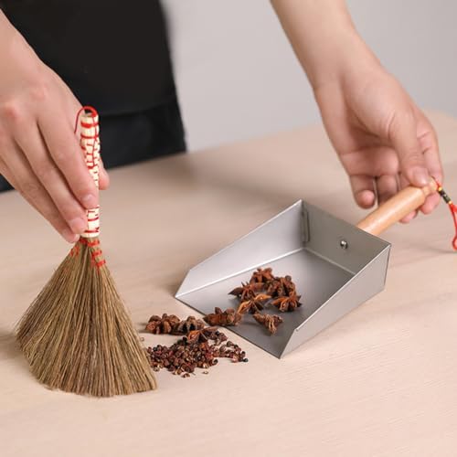Beaupretty Stainless Steel Small Dustpan Short Handle Metal Dust Pan - Image 3