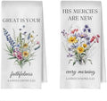Floral Christian Kitchen Towels by Unknown