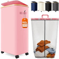 Laundry Basket with Wheels, 110L Large Rolling Laundry Hamper by Fzzcvo
