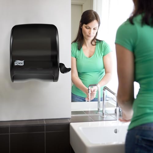 Tork Paper Hand Towel Roll Lever Dispenser Smoke H21, High-Capacity - Image 6