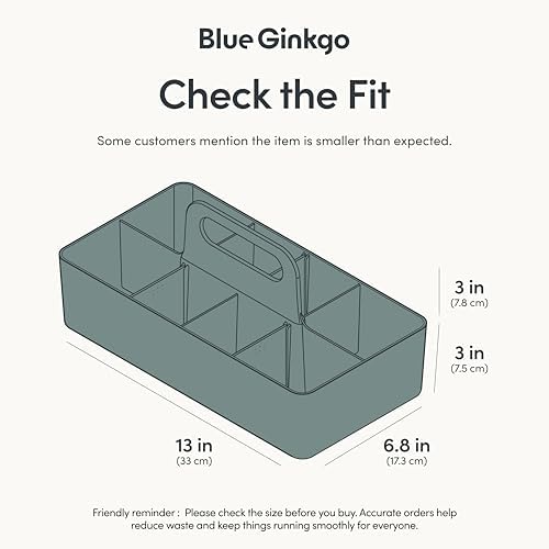 BLUE GINKGO Stackable Organizer Caddy, Made in Korea - Image 3
