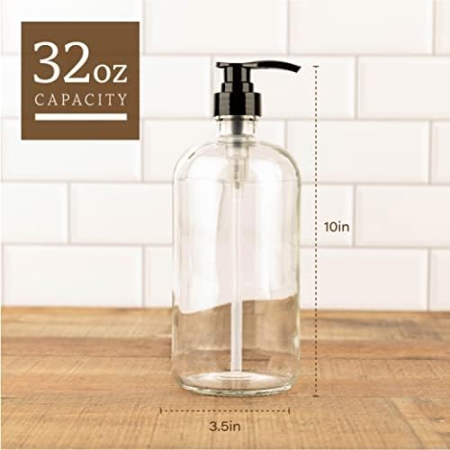 Glass Shampoo and Conditioner Dispenser - Image 2