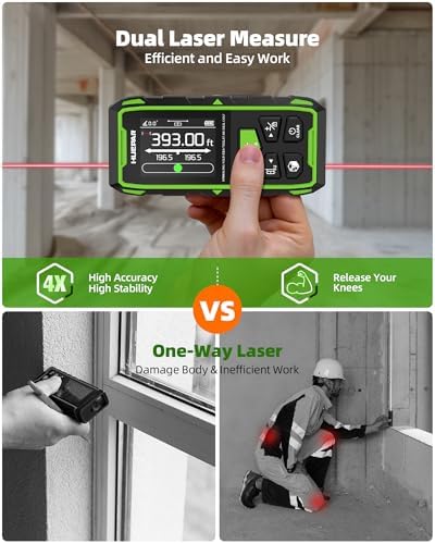 Huepar 2026 Upgraded Dual Laser Distance Meter, Phone App - Image 2