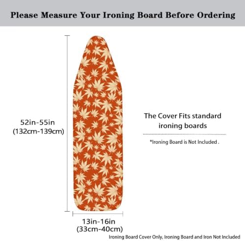 Thanksgiving Maple Leaf Ironing Board Cover and Pad, 16x55 Inches Standard Size - Image 5