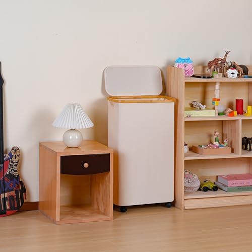 Slim Laundry Basket with Wheels, Narrow Hampers - Image 5