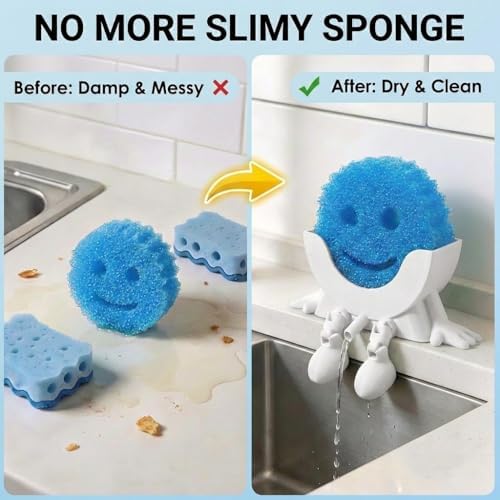 Creative Drainage Sponge Holder: Traceless Glue, 3D Printed Funny Kitchen Sink - Image 3