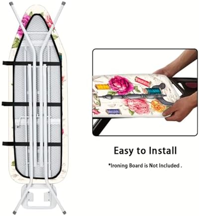 Nuxovilar Floral Mannequin Ironing Board Cover 15x54 Polyester - Image 5