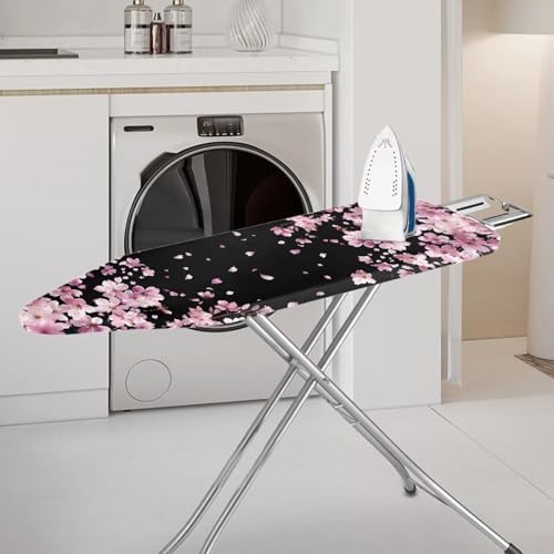 Ironing Board Cover, Blossom Cherry Ironing Board Pad Cover Protector Resists - Image 2