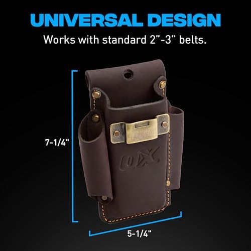 OX Tools Leather Tool Holsters & Pouches – Hammer, Tape Measure, Utility & - Image 2
