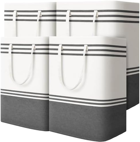 4 Pack Large Laundry Baskets, Laundry Hampers, Freestanding Waterproof by EpicTotes