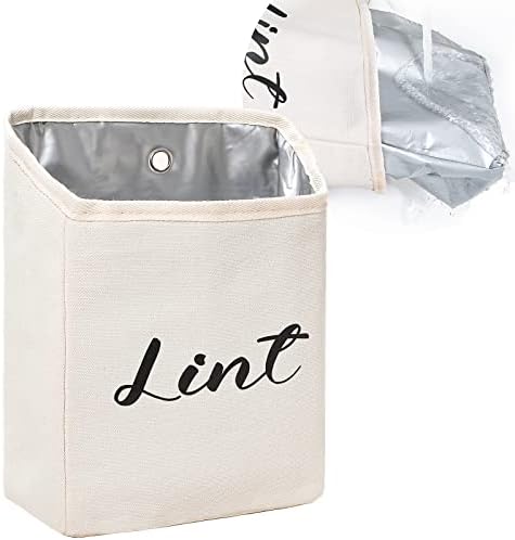 Kamehame Magnetic Lint Bin for Laundry Room Organization and Storage, Cotton by Kamehame