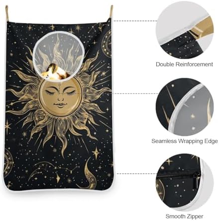 2PCS Hanging Laundry Hamper Bag Over the Door Laundry Hamper Wall Hamper Large - Image 6