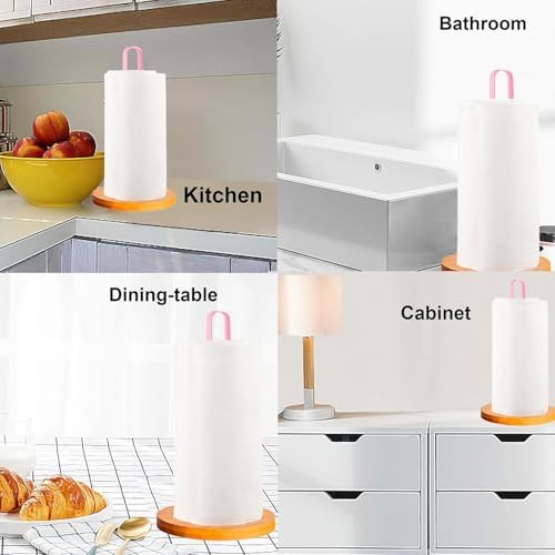 Wooden Paper Towel Holder Countertop, Kitchen-Towel-Holder FreeStanding - Image 6