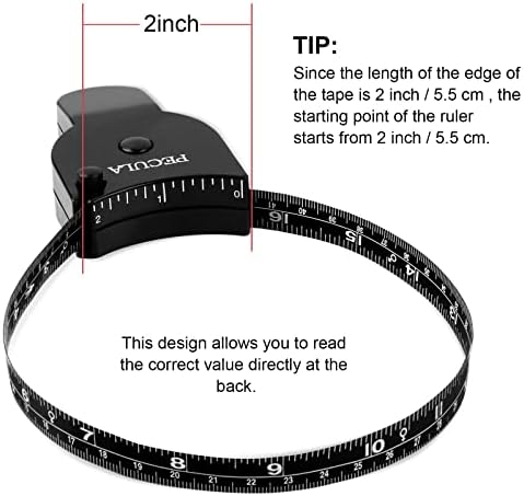 Body Measuring Tape 60 inch, Body Tape Measure, Lock Pin and Push Button Retract - Image 3