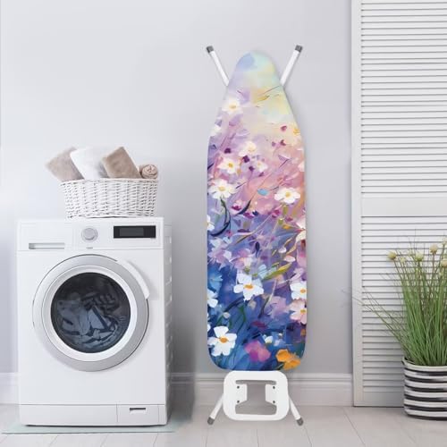 Daisy Print Ironing Board Pad, Extra Thick Heavy Duty Pad Covers - Image 4