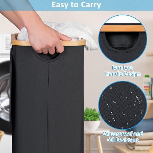 efluky Slim Laundry Basket - Image 4