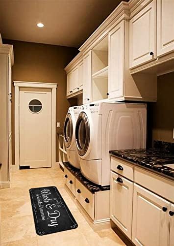Laundry Room Long Rug Area Rug Non-Slip Floor Mat Waterproof Farmhouse Carpet - Image 4