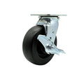 Service Caster Brand Replacement Caster for Uline Caster H-3322SWB- Swivel Top Plate Caster with 6 Inch Polyolefin Wheel and Top Lock Brake - Fits Platform, U-Boat and Panel Trucks H-2667