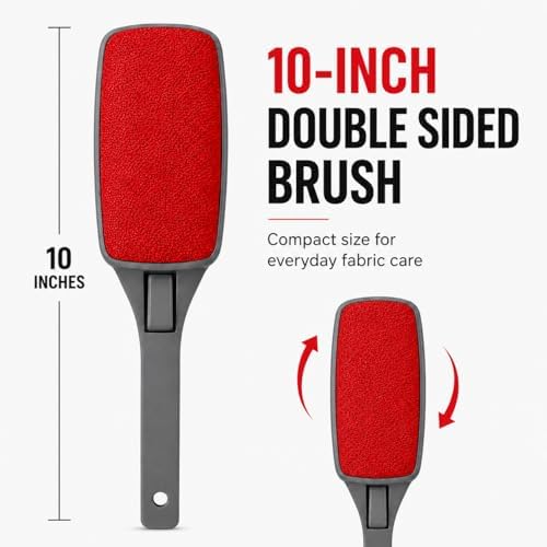 3-Pack Reusable Lint Brush for Clothes, Double Sided Pet Hair Remover Brush - Image 7