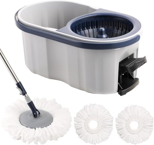 Spin Mop Bucket Set 3 Refills Best Mops by Yourhouseworkhelper