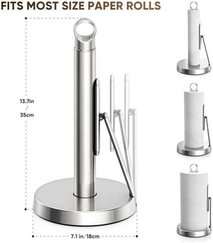 theaoo Heavy-Duty Paper Towel Holder - Image 2
