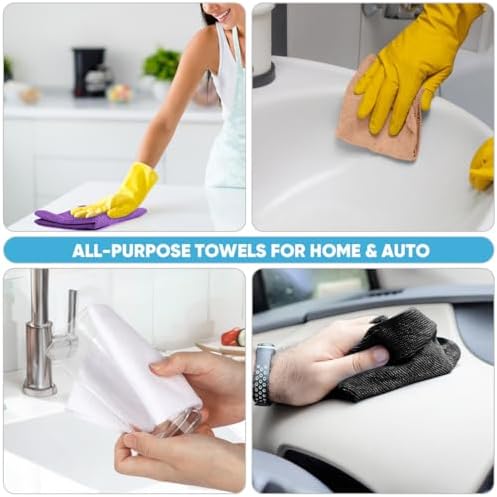 AIDEA Microfiber Cleaning Cloth Roll-75PK, 11.5"×11.5" - Image 5