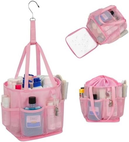 Shower Caddy Portable for College Dorm Room Essentials, Hanging Shower Caddy by onemoky