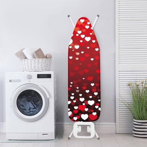 Heart Dot Ironing Board Cover, Easy Installation - Image 3
