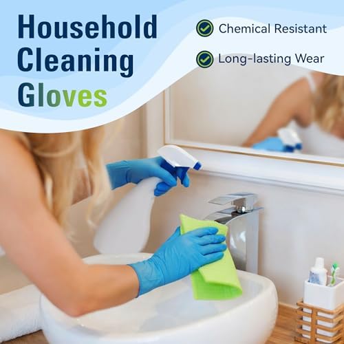 SWIFTLITE Blue Nitrile Gloves Disposable Latex Free, Food Safe - Image 3