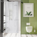 AmazerBath Stall Shower Curtain Plastic, Small Shower Curtain Clear 40 x 72 by AmazerBath