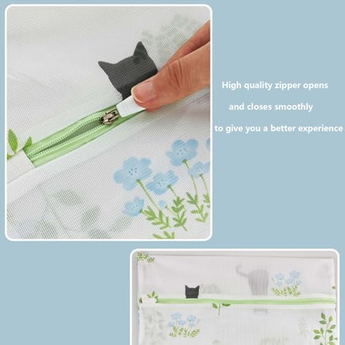 6-Pack Mesh Laundry Bags for Delicates, 6 Sizes Secure Zipper - Image 3
