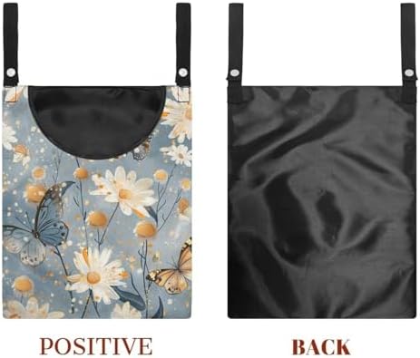 Butterfly Clothespin Bag with Hanging Rope 14.5 x 12 Inch Summer Waterproof - Image 7