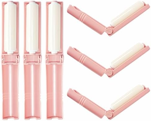 Mini Reusable Lint Roller 6 Pack, Washable Sticky Gel Lint Remover by AEHKLCP