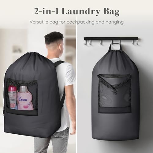 Lifewit Laundry Bag Backpack Travel - Image 5