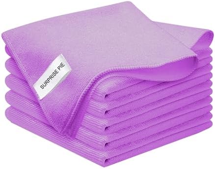 Premium Microfiber Cleaning Cloths, Ultra Absorbent Lint-Free Reusable Towels by SURPRISEPIE