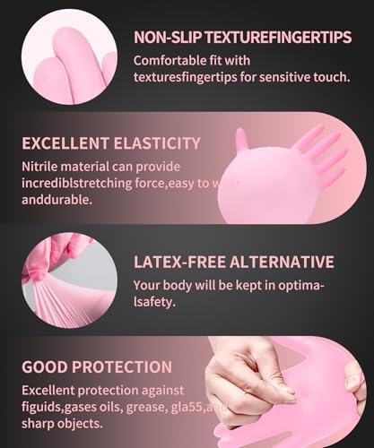 PROMEDIX P Nitrile Disposable Gloves, 4mil-100 Count, Gloves Disposable Latex - Image 3