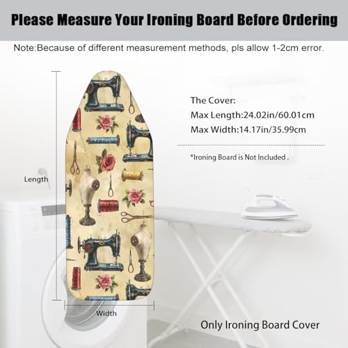 Sewing Ironing Board Cover for Iron Pad Protector Retro Table Top Ironing Board - Image 7