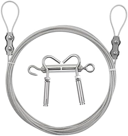 DEWEL 10.8FT Stainless Steel Clothes Lines by DEWEL