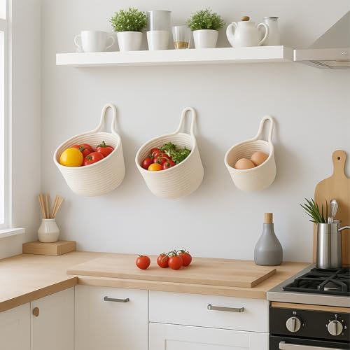 ShellKingdom Hanging Baskets, Boho Pouchs Bag Organizers - Image 4