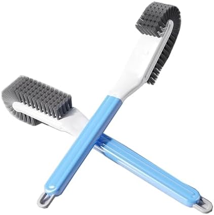 Durable Long-Handle Shoe Brush, Double-Sided Soft Bristles, 170° Angled Head - Image 2